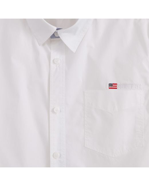 Schott Рубашка с короткими рукавами STAMFORD