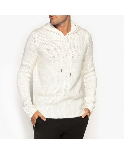 La Redoute Collections Пуловер с капюшоном из плотного трикотажа
