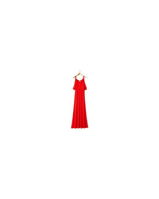 Compania Fantastica Платье длинное без рукавов с воланами вверху