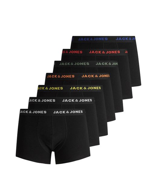 Jack & Jones Комплект из семи однотонных трусов-боксеров