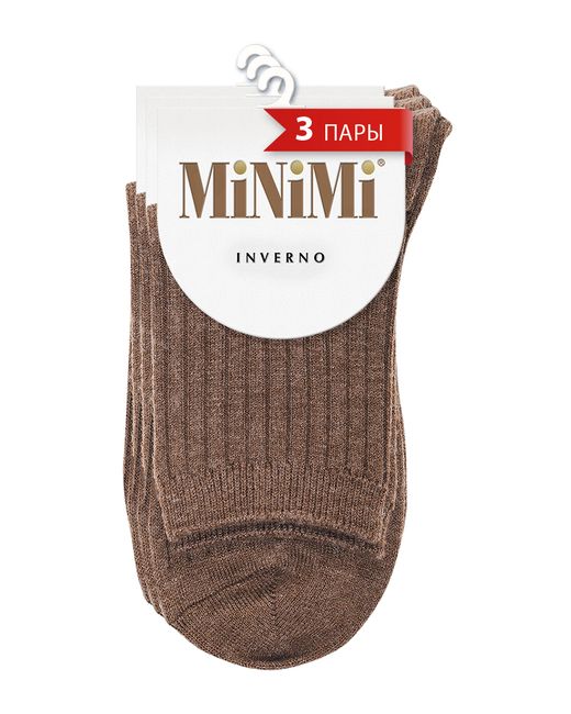 Minimi Basic Комплект носков женских коричневых