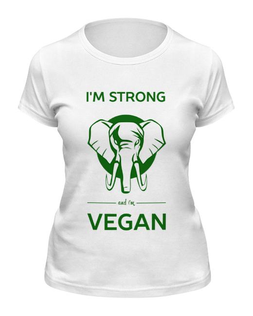 Printio Футболка I strong i vegan