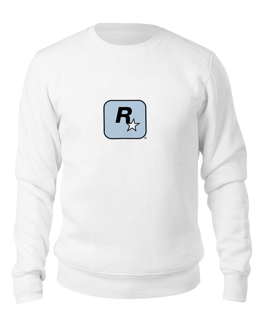 Printio Свитшот унисекс Rockstar light-blue
