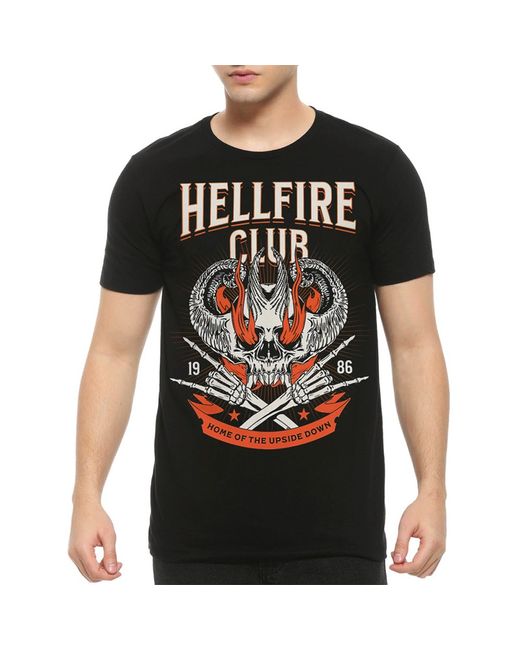 DreamShirts Studio Футболка The Hellfire Club Очень странные дела черная
