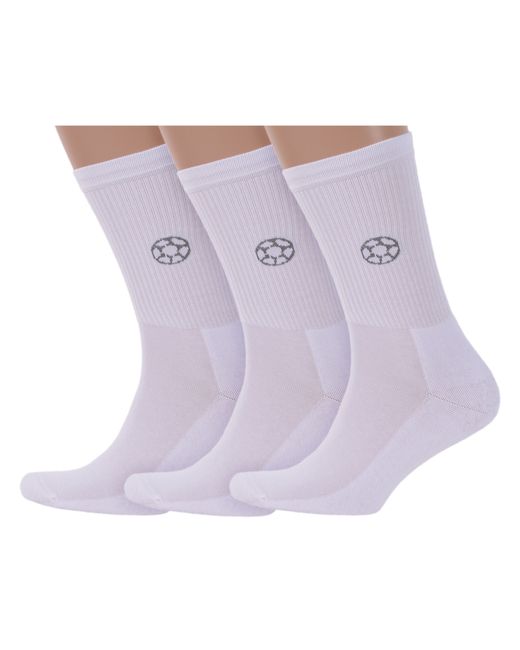 Lorenzline Комплект носков мужских 3-С4М белых