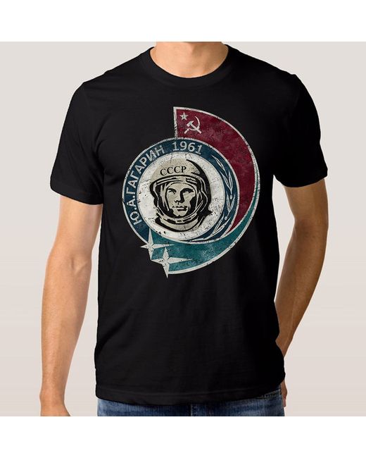 Dream Shirts Футболка Гагарин черная