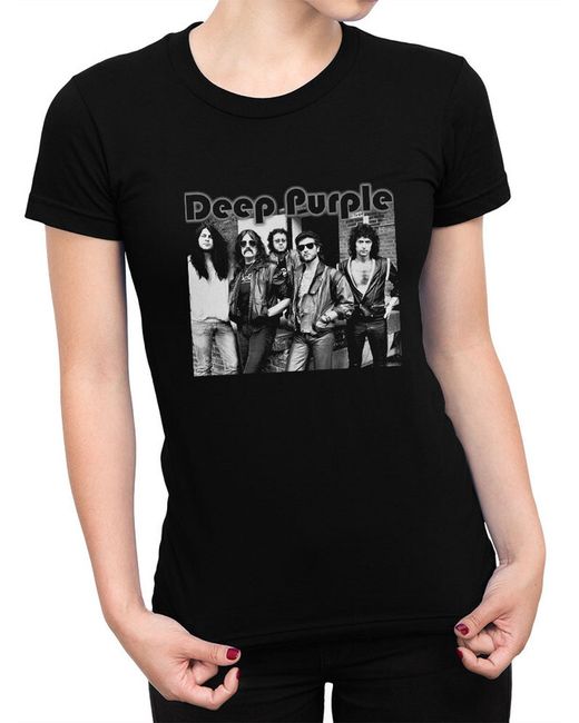 Design Heroes Футболка Группа Deep Purple черная