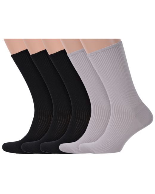 Lorenzline Комплект носков мужских 5-К23 черных серых