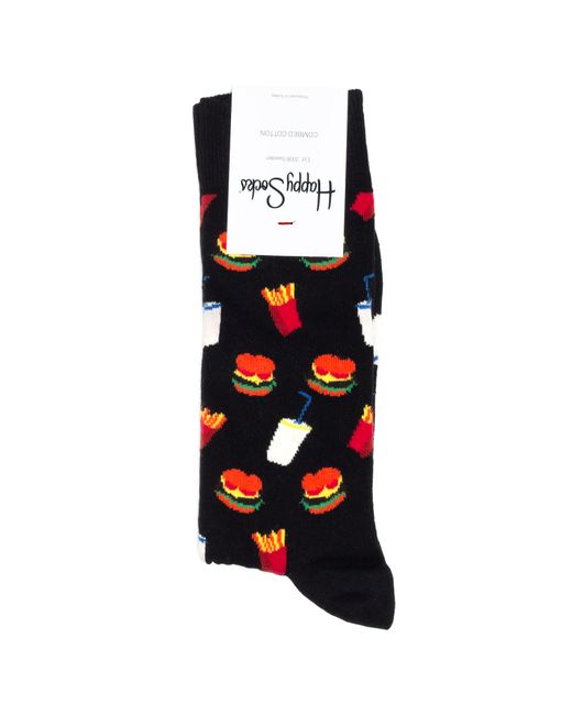 Happy Socks Носки унисекс HappySocksHamburger черные