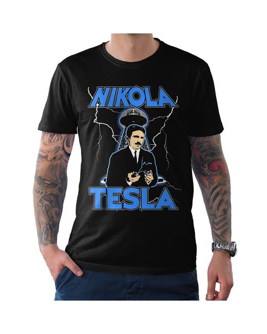 Dream Shirts Футболка Никола Тесла черная