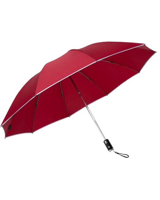 Zuodu Зонт складной унисекс автоматический Automatic Umbrella LED red