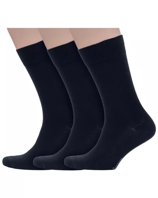Grinston socks Комплект носков мужских 3-17D1 черных