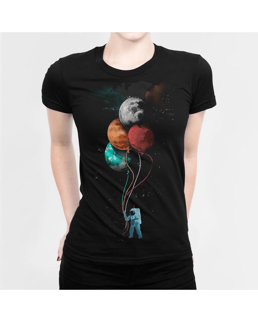 Dream Shirts Футболка Планеты черная