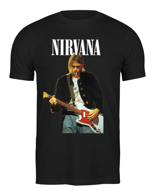 Printio Футболка Nirvana kurt cobain live loud t-shirt черная
