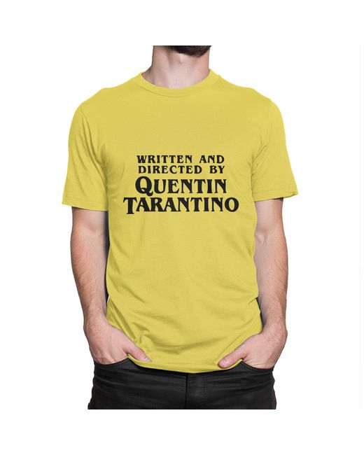 Dream Shirts Футболка Written And Directed By Quentin Tarantino желтая