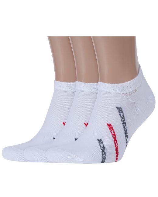 RuSocks Комплект носков мужских 3-М3-23714 белых 27