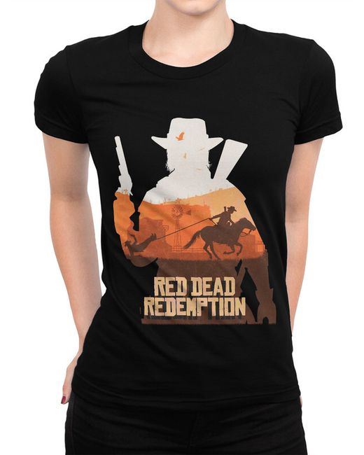 Design Heroes Футболка Red Dead Redemption RDR черная