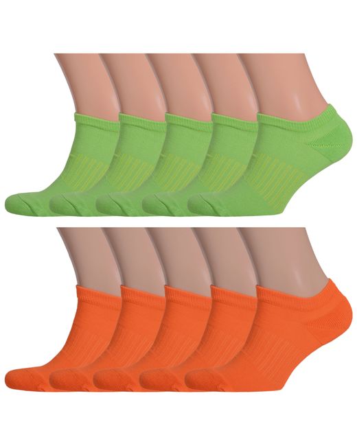 Palama Комплект носков мужских 10-МКС-03 зеленых оранжевых