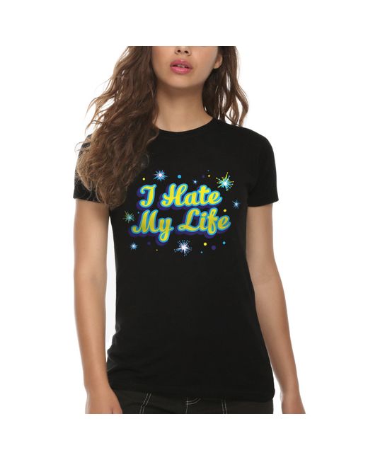 Dream Shirts Футболка с надписью I Hate My Life черная