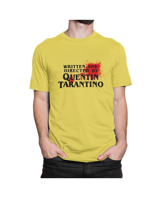Dream Shirts Футболка Directed By Quentin Tarantino желтая