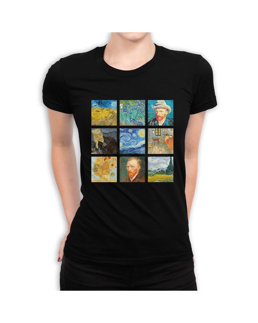 Dream Shirts Футболка Ван Гог черная