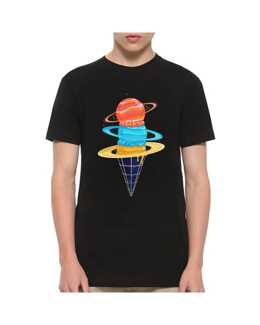 Dream Shirts Футболка Космическое Мороженое черная