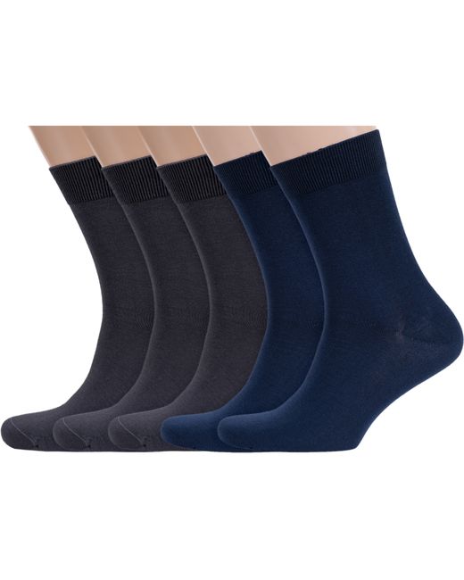 RuSocks Комплект носков мужских серых синих