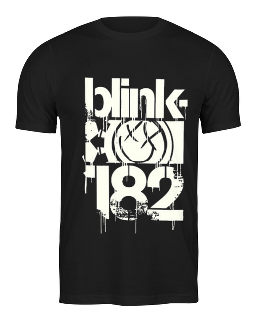 Printio Футболка Blink-182 smile shirt черная
