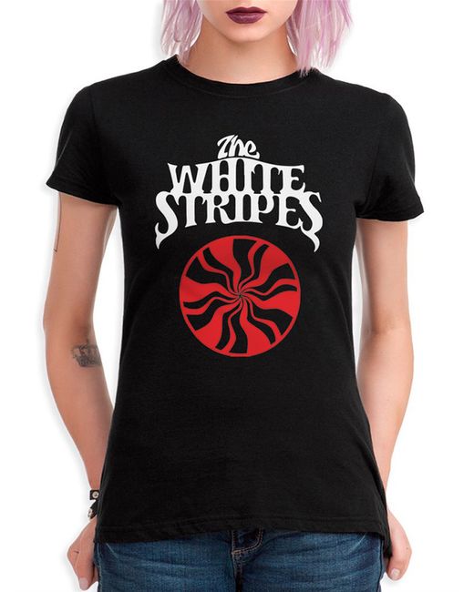 DreamShirts Studio Футболка The White Stripes Рок черная