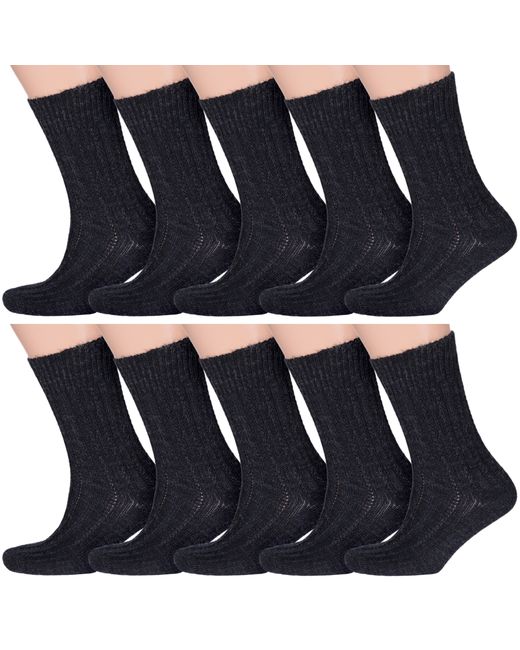 RuSocks Комплект носков мужских 10-М-590 черных