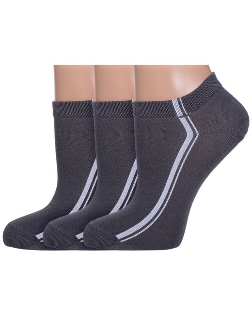 Lorenzline Комплект носков женских 3-С8 серых
