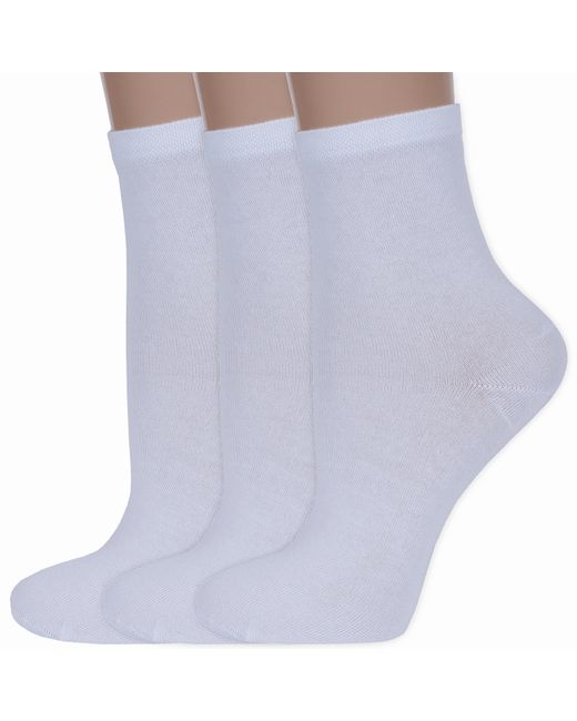 RuSocks Комплект носков женских 3-Ж-1550 белых