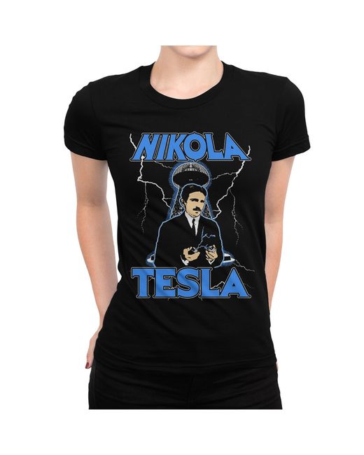 Dream Shirts Футболка Никола Тесла черная