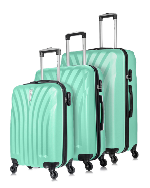 L'Case Комплект чемоданов Phuket мятный