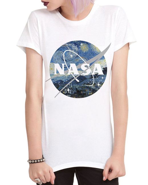 Dream Shirts Футболка Ван Гог Звездная Ночь NASA