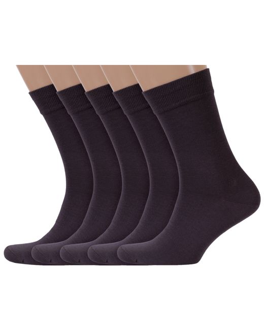 Lorenzline Комплект носков мужских 5-К1 коричневых