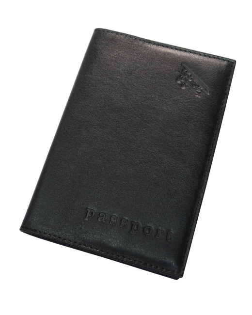 Авиатика Обложка для паспорта мужская А-ОП черная