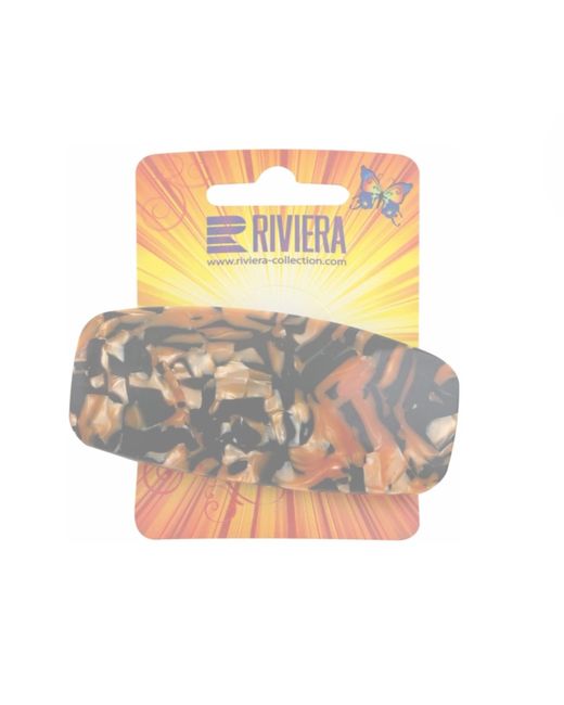 Riviera Заколка для волос автоматическая пластмассовая с стразами
