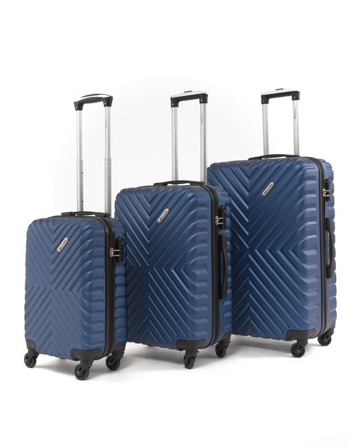 L'Case Комплект чемоданов унисекс New Delhi темно