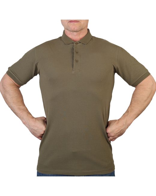 Nobrand Милитари футболка поло олива размер 46