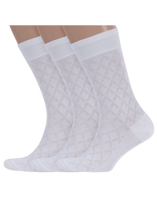 Lorenzline Комплект носков мужских 3-Н11 белых