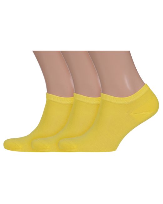 Lorenzline Комплект носков мужских 3-К28 желтых