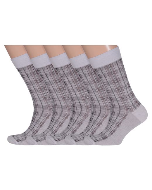 Lorenzline Комплект носков мужских 5-К17 серых