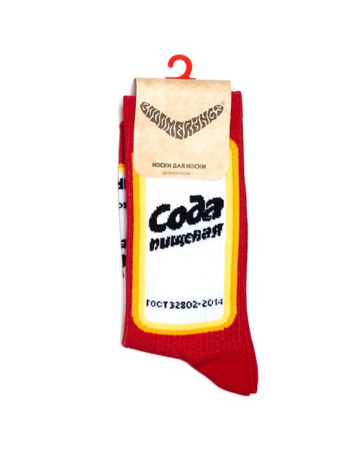 Booomerangs Носки унисекс Socks-Soda красные желтые