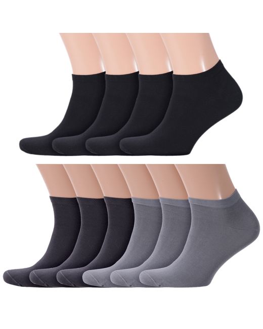 RuSocks Комплект носков мужских 10-М-2212 черных серых