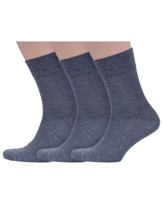 Grinston socks Комплект носков мужских 3-15D1 серых