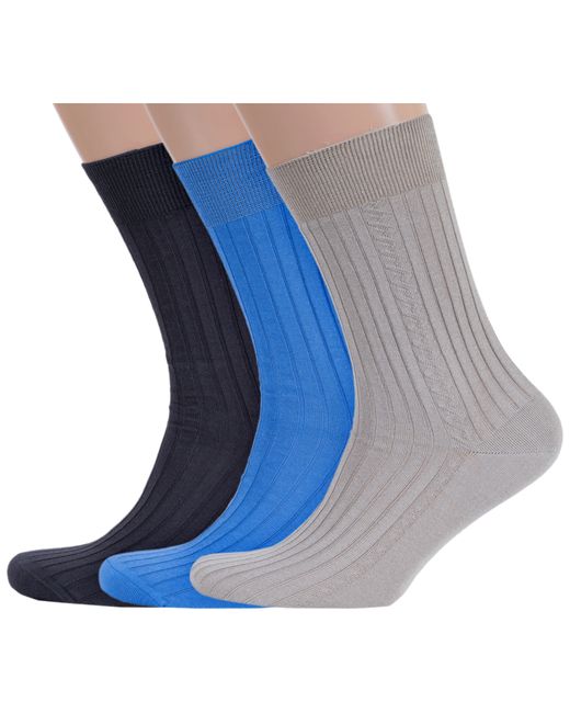 RuSocks Комплект носков мужских 3-М3-11001 разноцветных