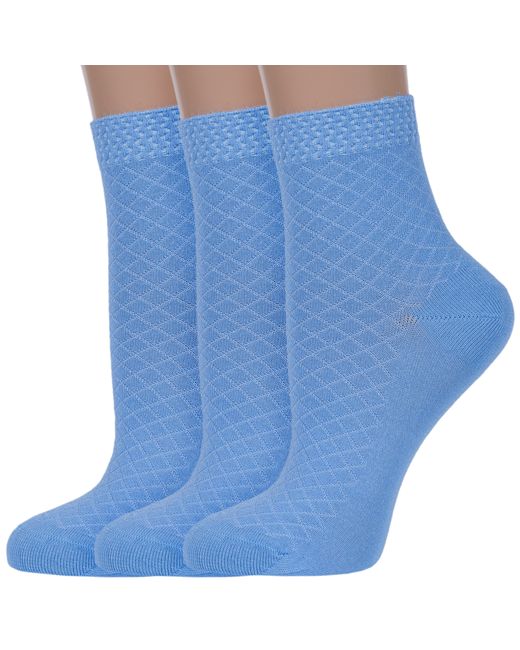 Хох Комплект носков женских 3-G-223 голубых