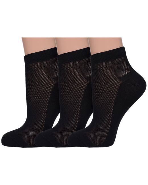 Хох Комплект носков женских 3-G-1129 черных