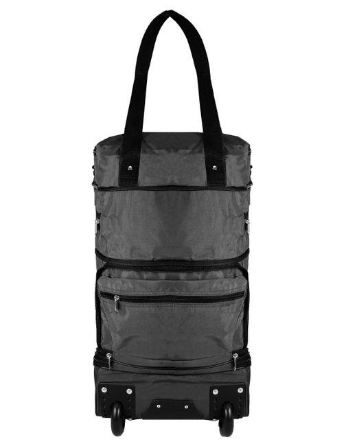 Bag-Trophy Дорожная сумка унисекс черная 33х60х20 см